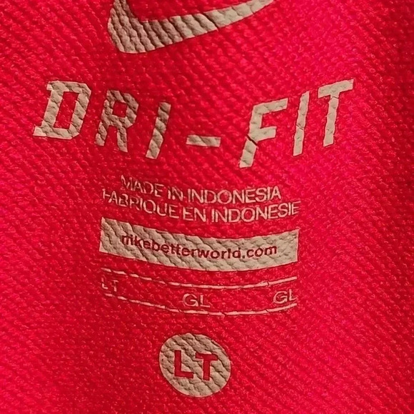 Nike Dri-Fit Size‎ Large (T) Tear-Away Athletic Pants Red with White Stripe - Picture 7 of 11